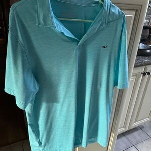 Vineyard Vines Performance Polo Light Blue size L